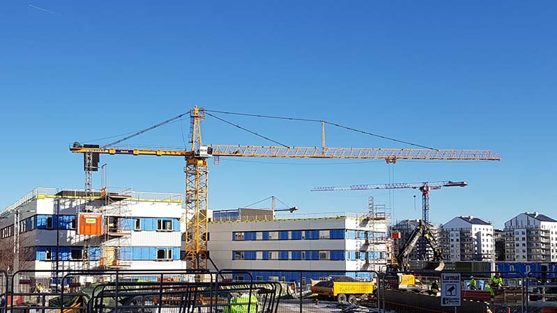 Byggnation av Vega skola och aktivitetshus